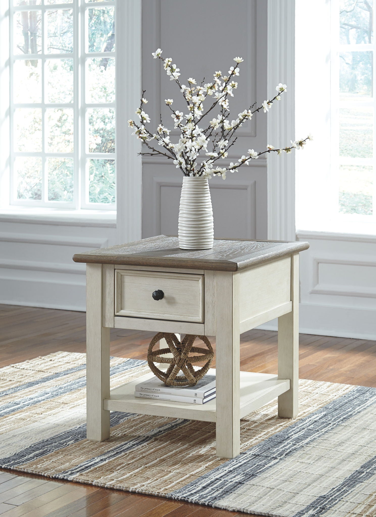Bolanburg - White / Brown / Beige - Rectangular End Table - Urban Living Furniture (Los Angeles, CA)