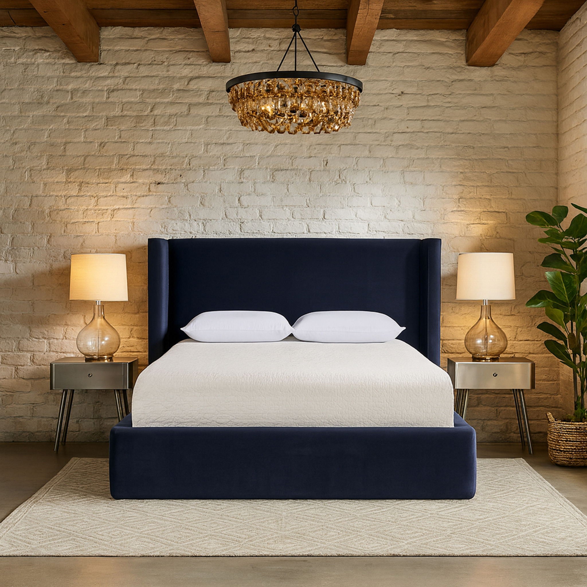 Kendall - Velvet Upholstered Bed - Urban Living Furniture (Los Angeles, CA)