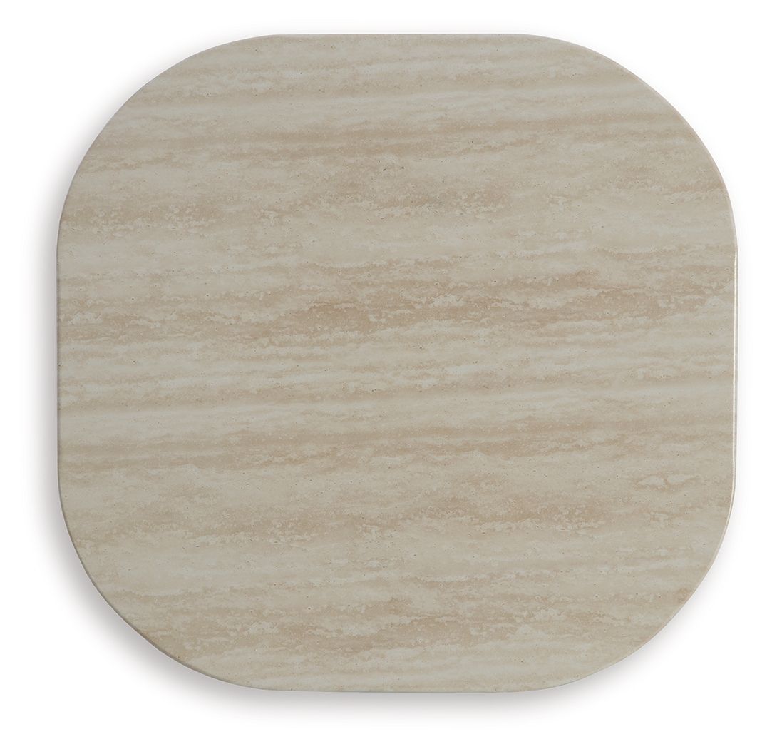 Kimora - Beige / Dark Brown - Square End Table - Urban Living Furniture (Los Angeles, CA)