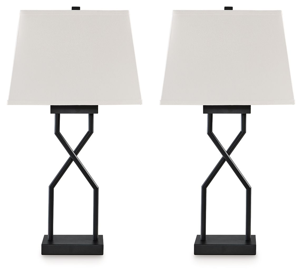 Brookthrone - Black - Metal Table Lamp (Set of 2) - Urban Living Furniture (Los Angeles, CA)