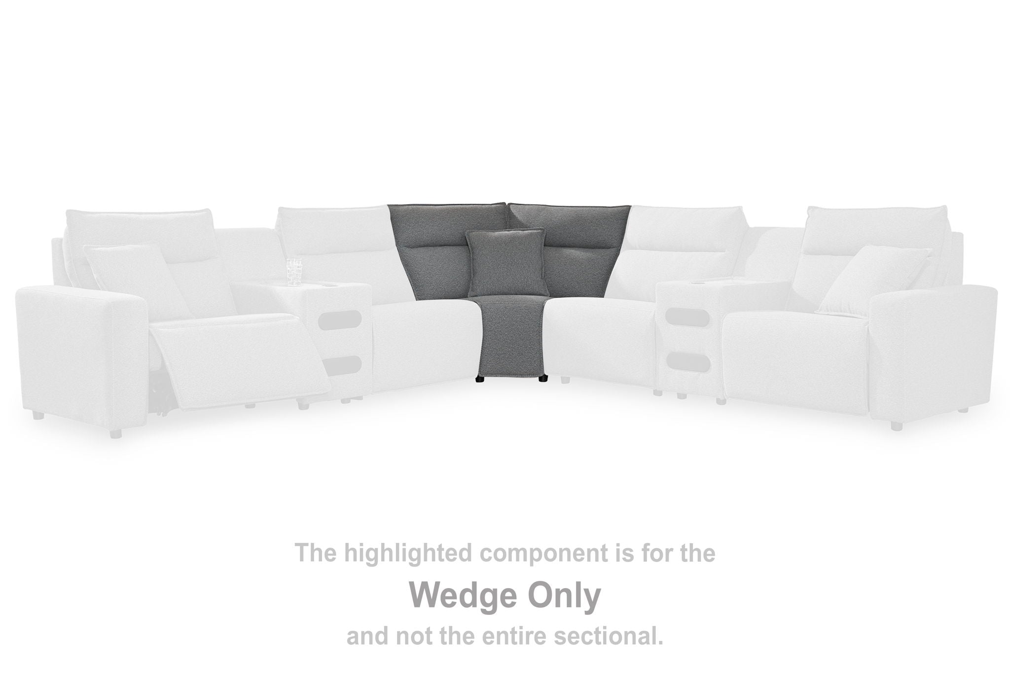 ModMax II - Salt And Pepper - Wedge - Urban Living Furniture (Los Angeles, CA)