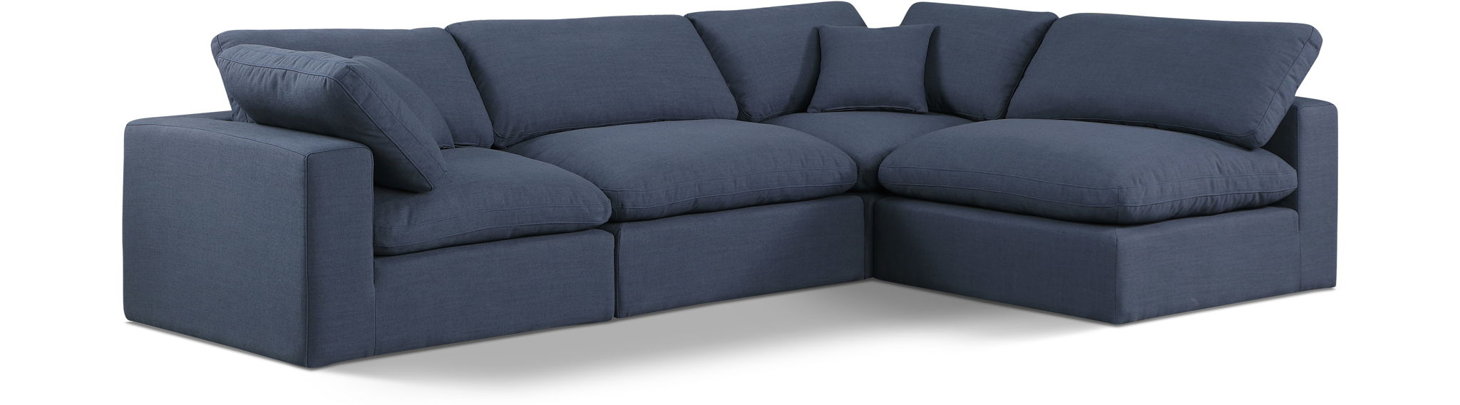 Comfy - 4 Piece Linen Fabric Modular Armless Sectional - Urban Living Furniture (Los Angeles, CA)