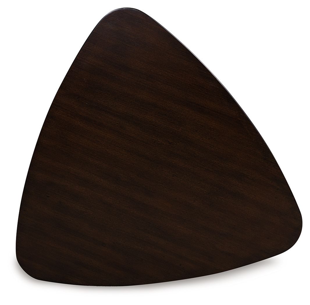 Mallenette - Triangle Dining Room Table - Merlot - Urban Living Furniture (Los Angeles, CA)