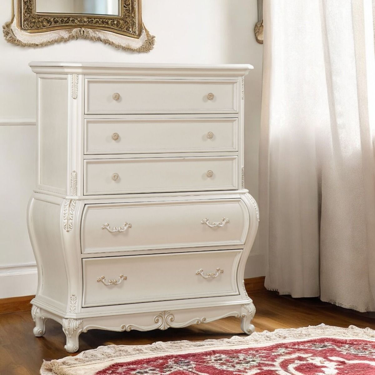Chantelle - Chest - Pearl White Finish - Urban Living Furniture (Los Angeles, CA)