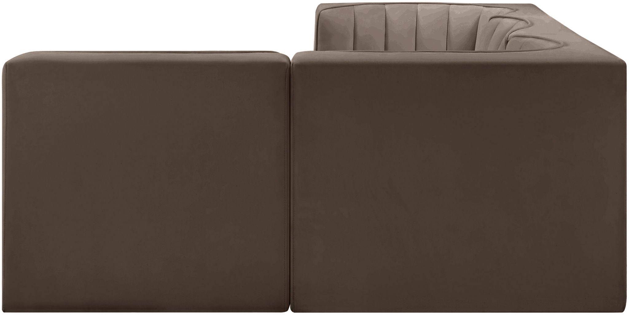 Rummi - Velvet Performance Fabric Upholstered 4 Piece Modular Sectional - Urban Living Furniture (Los Angeles, CA)