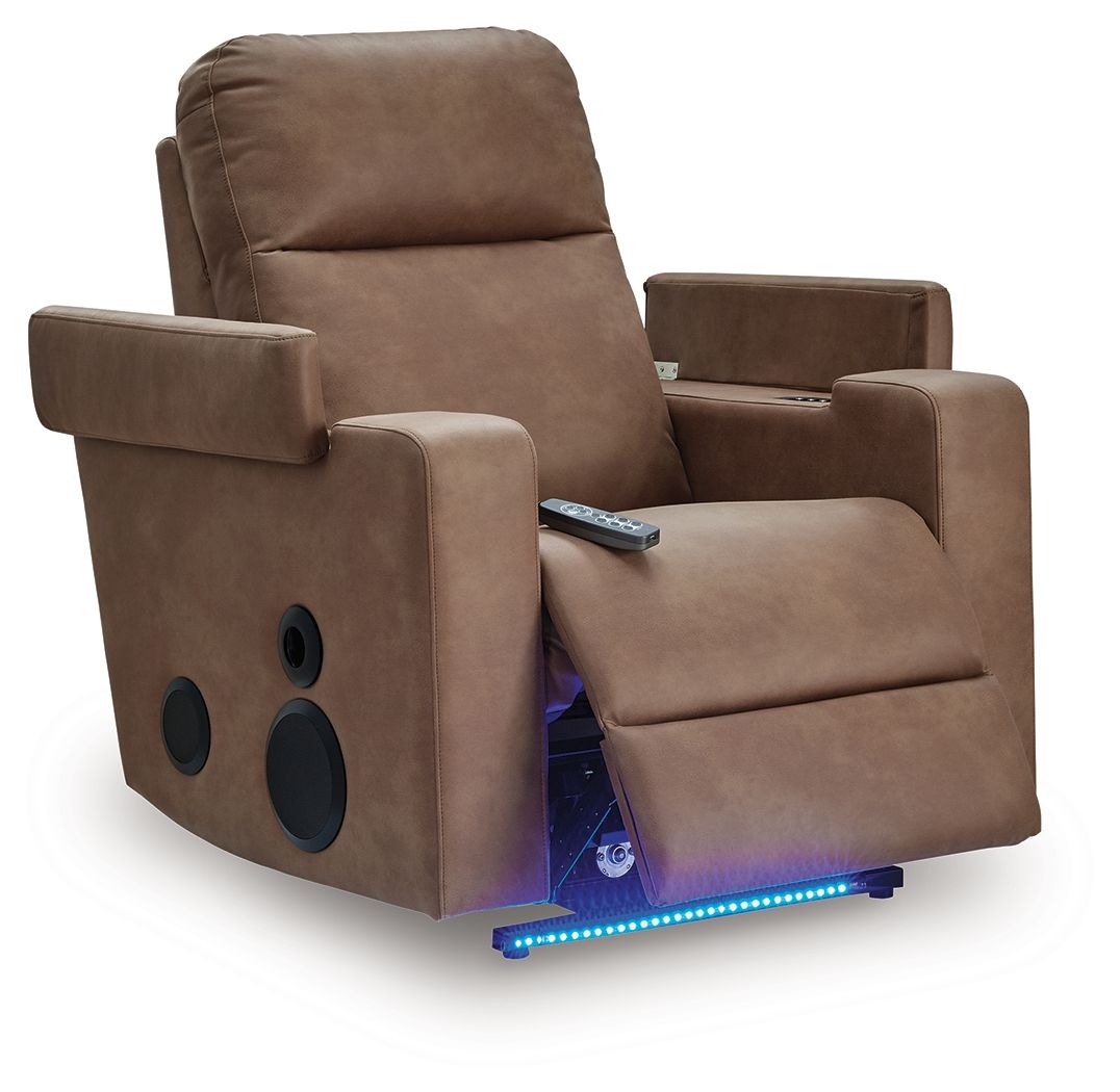 Lorrenton - Glider Power Recliner With Audio System - Caramel - Urban Living Furniture (Los Angeles, CA)