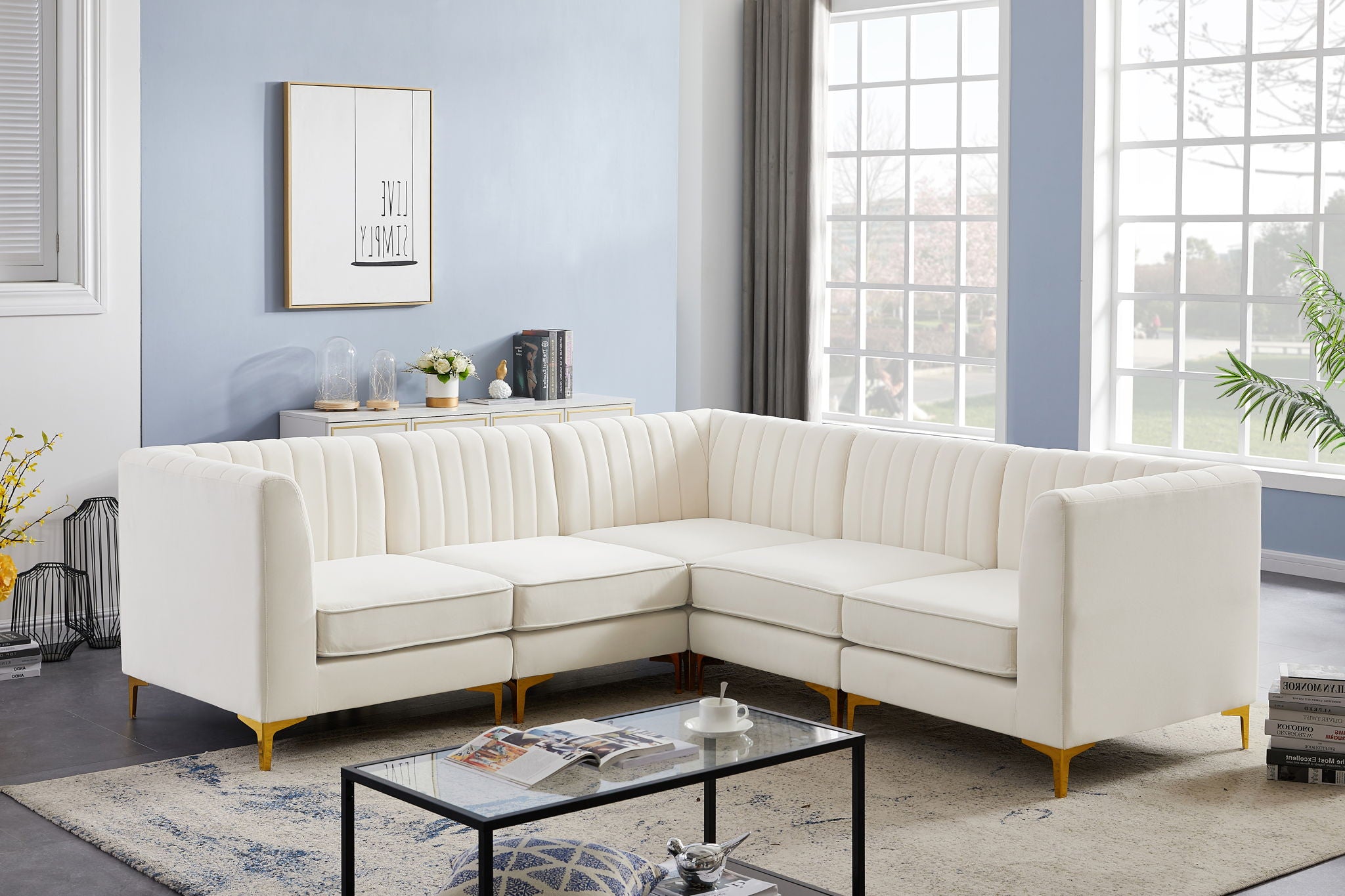 Alina - 5 Piece Modular Corner Sectional - Urban Living Furniture (Los Angeles, CA)