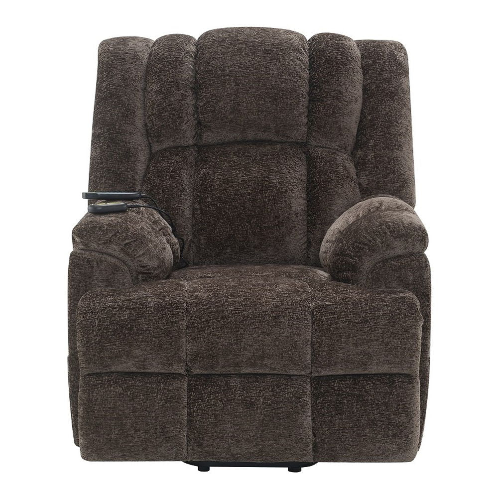 Pacay - Power Recliner With Lift, Heating & Massage - Brown Chenille - Urban Living Furniture (Los Angeles, CA)