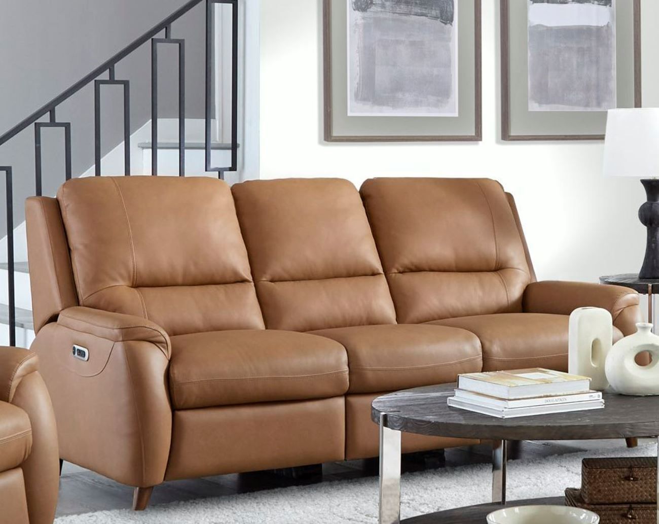Austin - Power Reclining Sofa P2 - Caramel Cream - Urban Living Furniture (Los Angeles, CA)