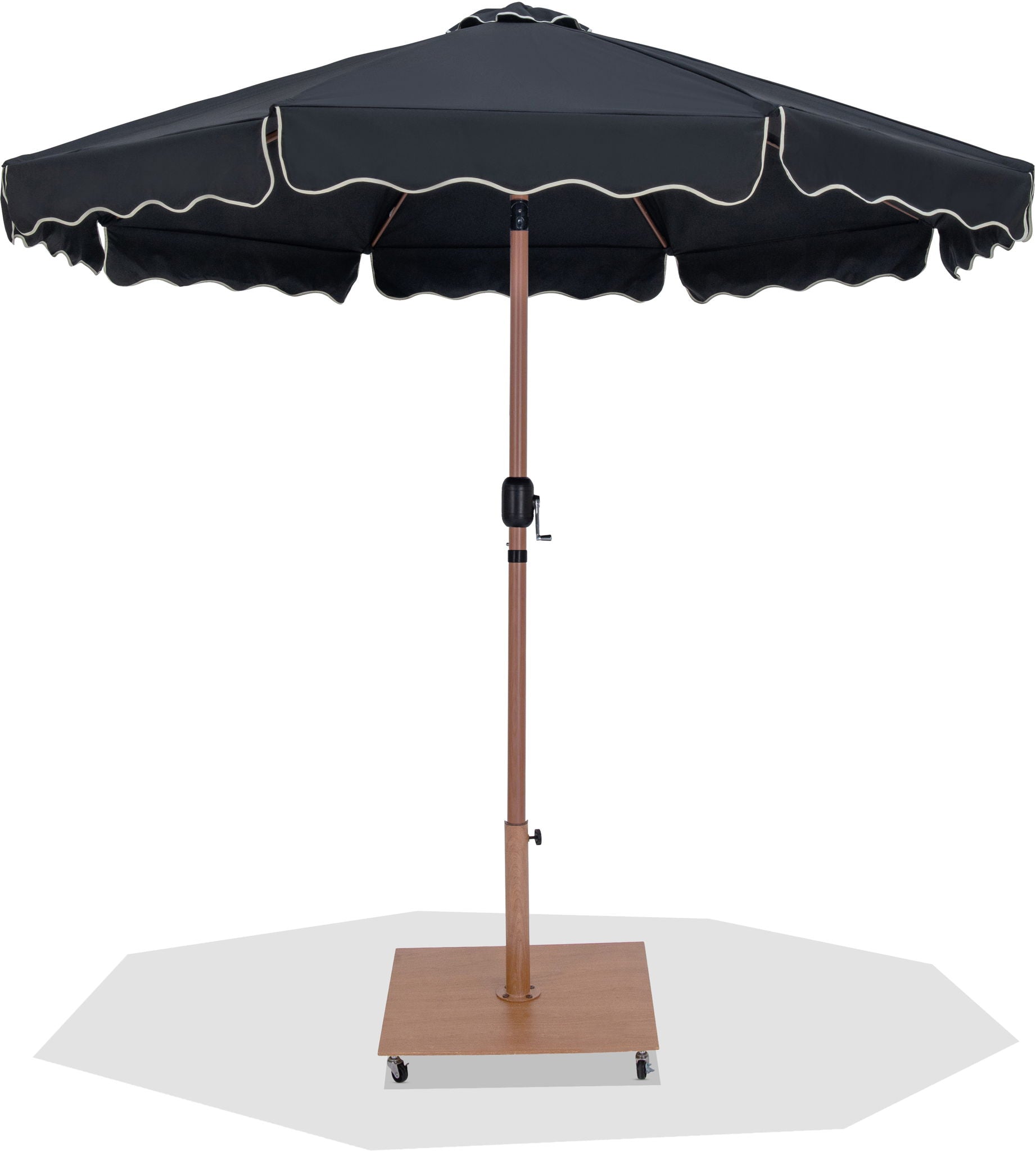 Amalfi - Aluminum Patio Umbrella - Light Brown Base / Light Brown Pole - Urban Living Furniture (Los Angeles, CA)