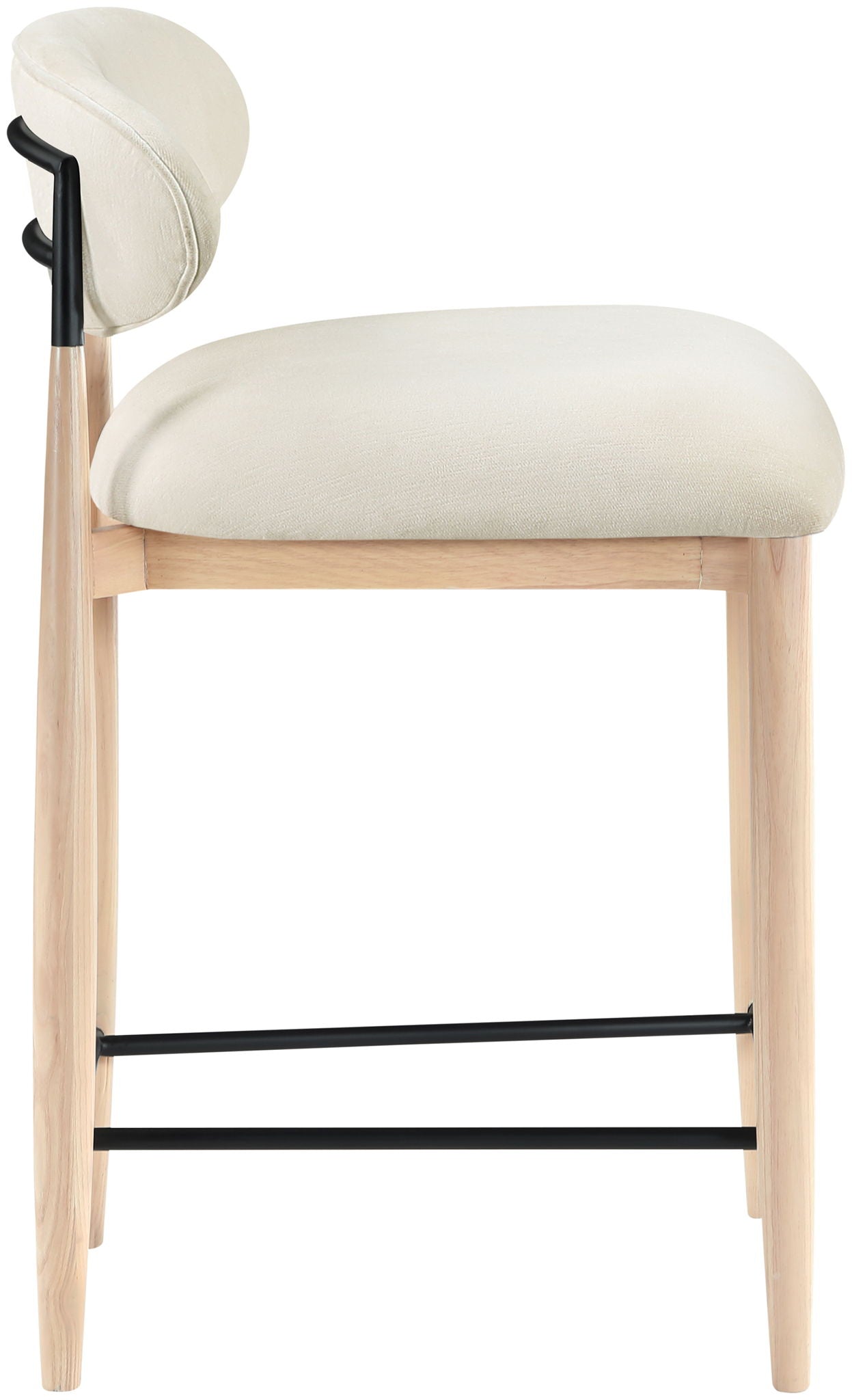 Riccio - Upholstered Stool - Cream - Urban Living Furniture (Los Angeles, CA)