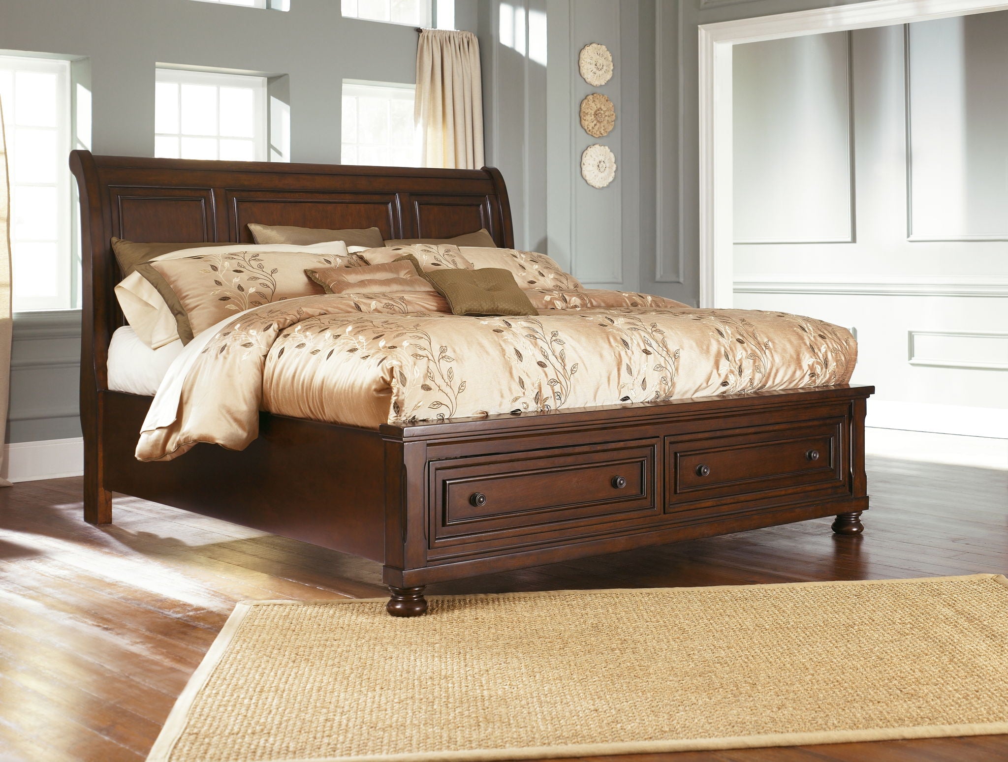 Porter - Sleigh Bed With 2 Storage Drawers - Urban Living Furniture (Los Angeles, CA)
