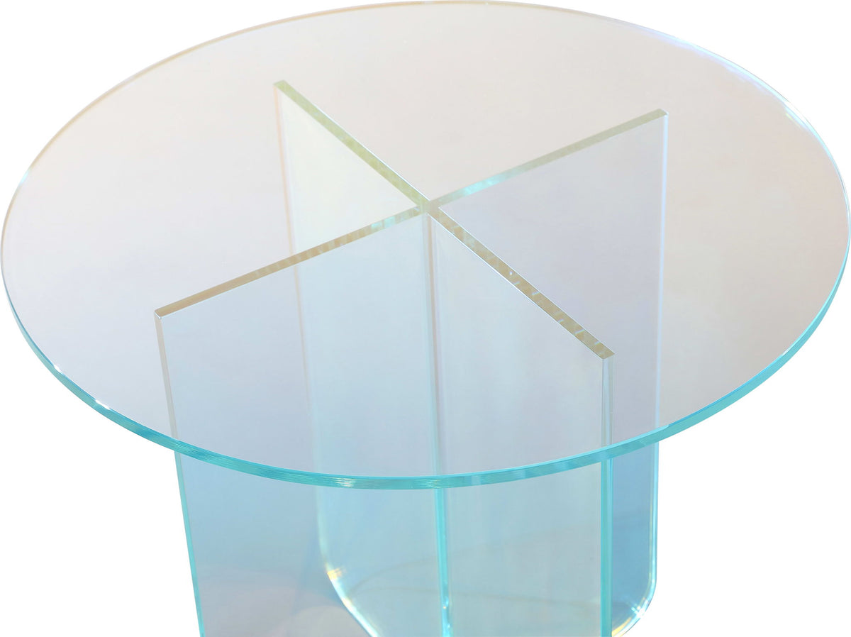 Fomo - Large End Table - Iridescent Glass