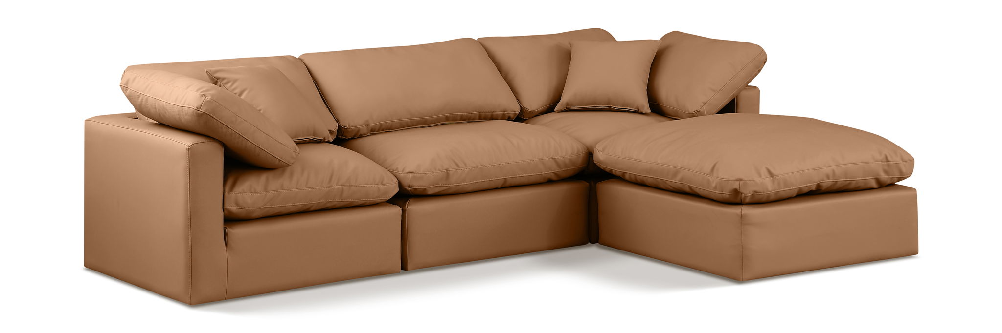Indulge - Faux Leather 4 Piece Modular Sectional With Chaise - Urban Living Furniture (Los Angeles, CA)