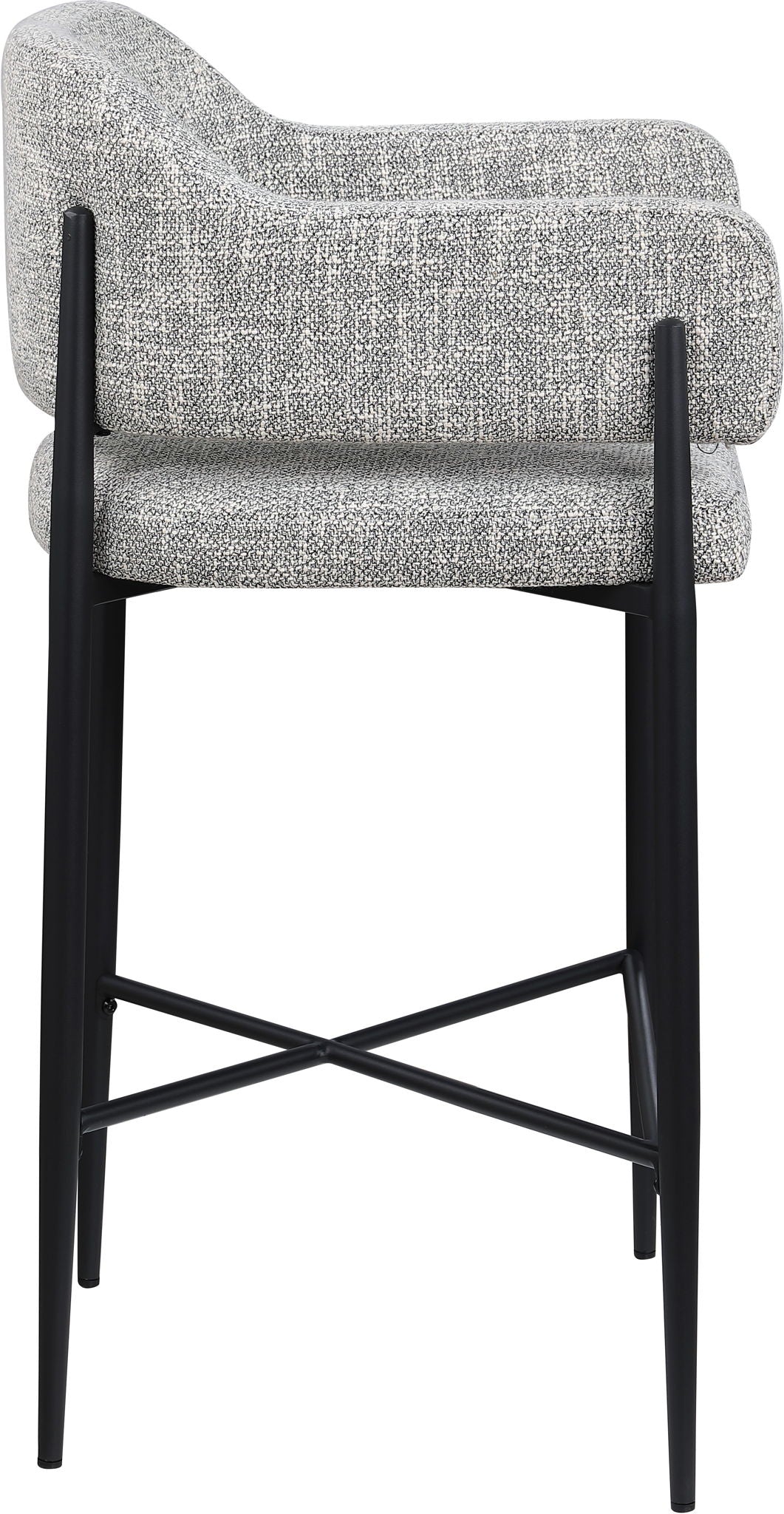 Dame - Fabric Upholstered Counter Stool (Set of 2)