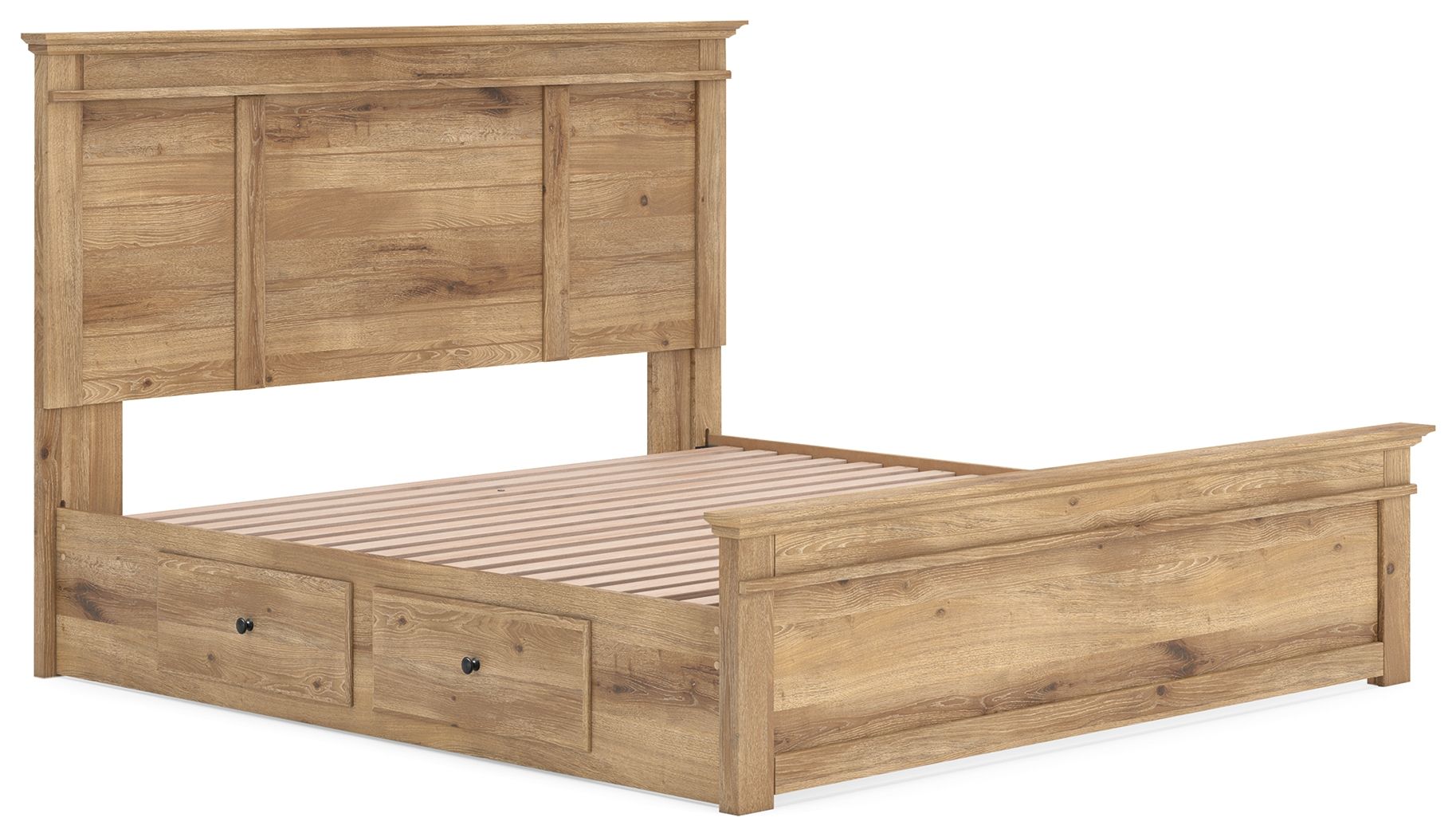 Makidern - Panel Storage Bed With Under Bed Storage Unit - Urban Living Furniture (Los Angeles, CA)