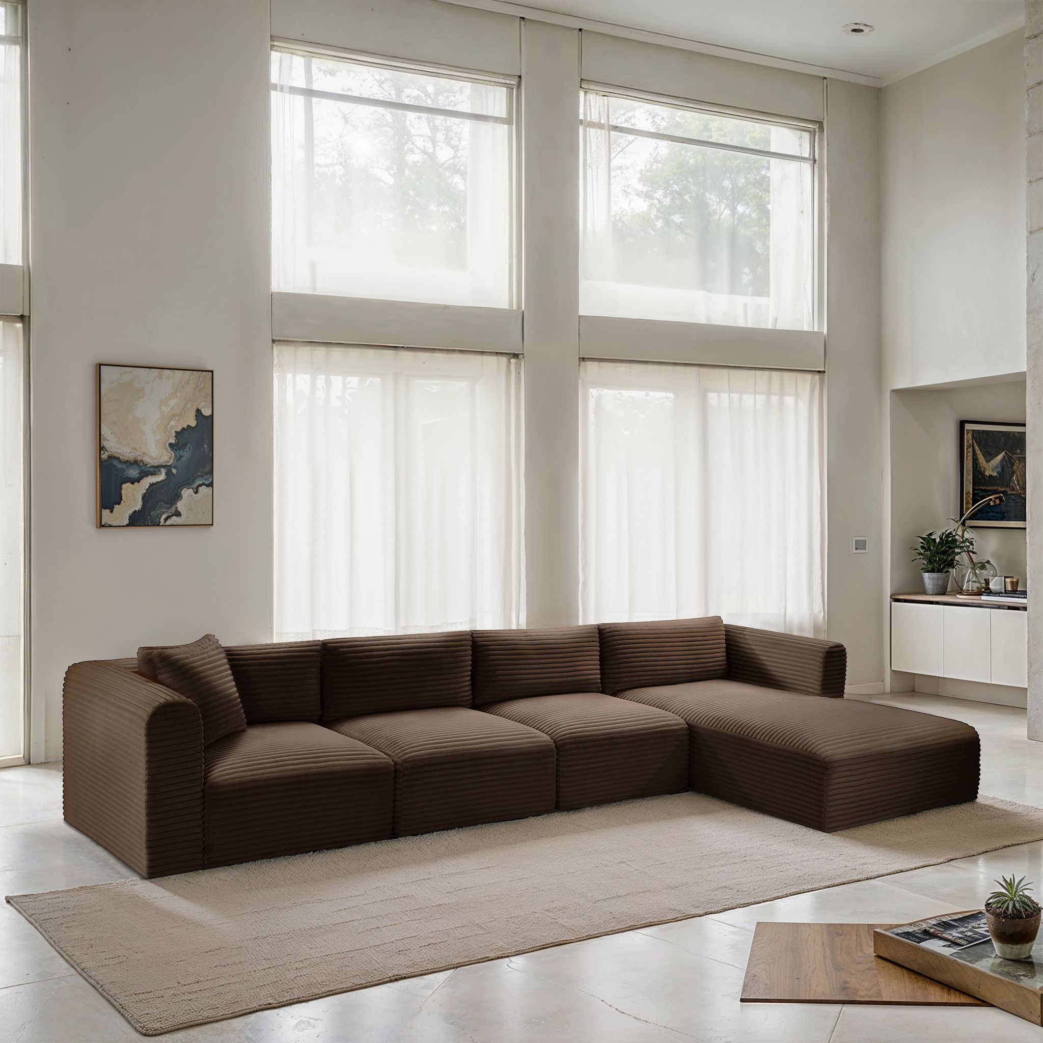 Shaggy - 4 Piece Modular Sectional - Urban Living Furniture (Los Angeles, CA)