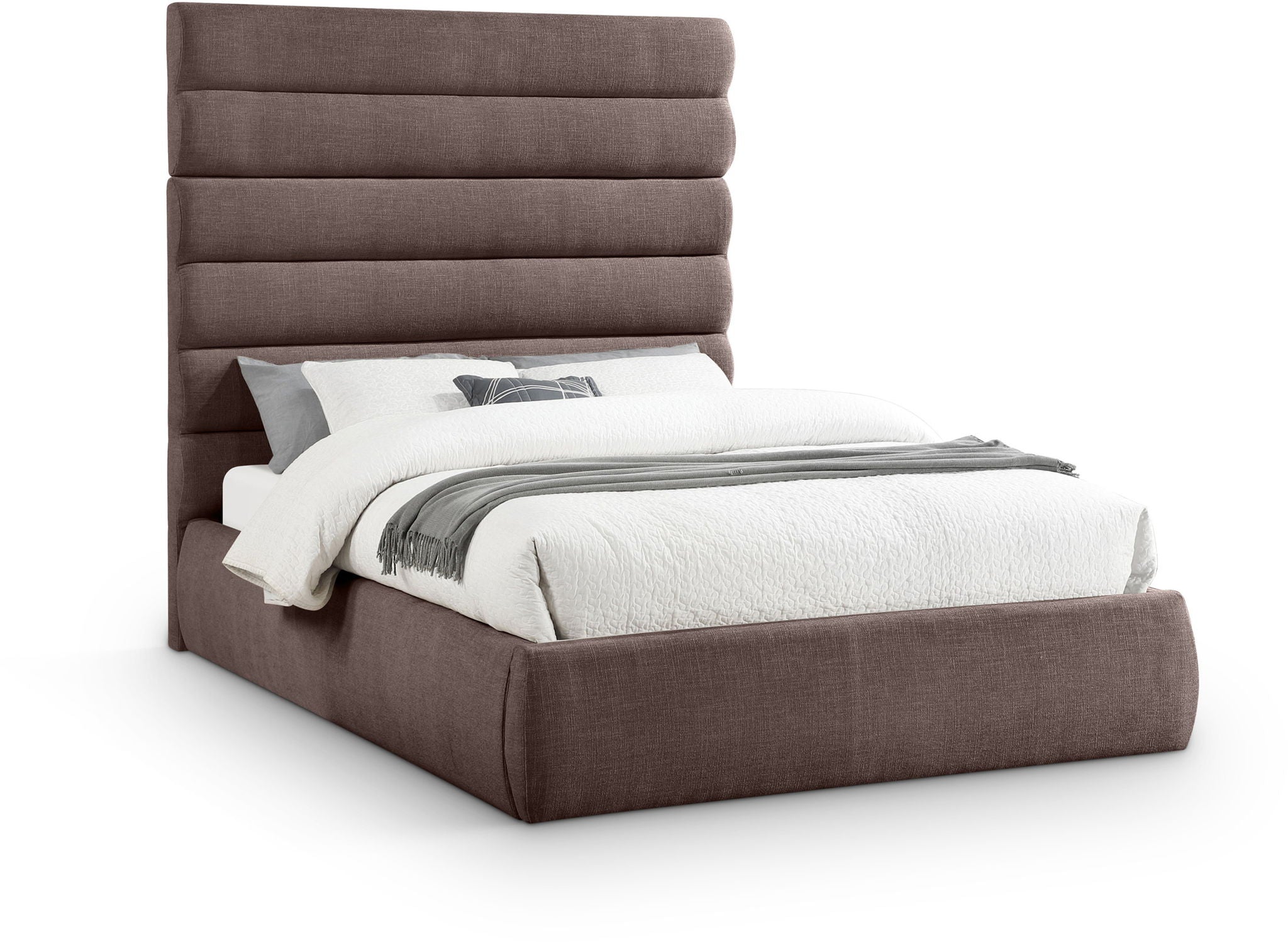 Adam - Linen Fabric Bed With 70.5" Headboard - Urban Living Furniture (Los Angeles, CA)