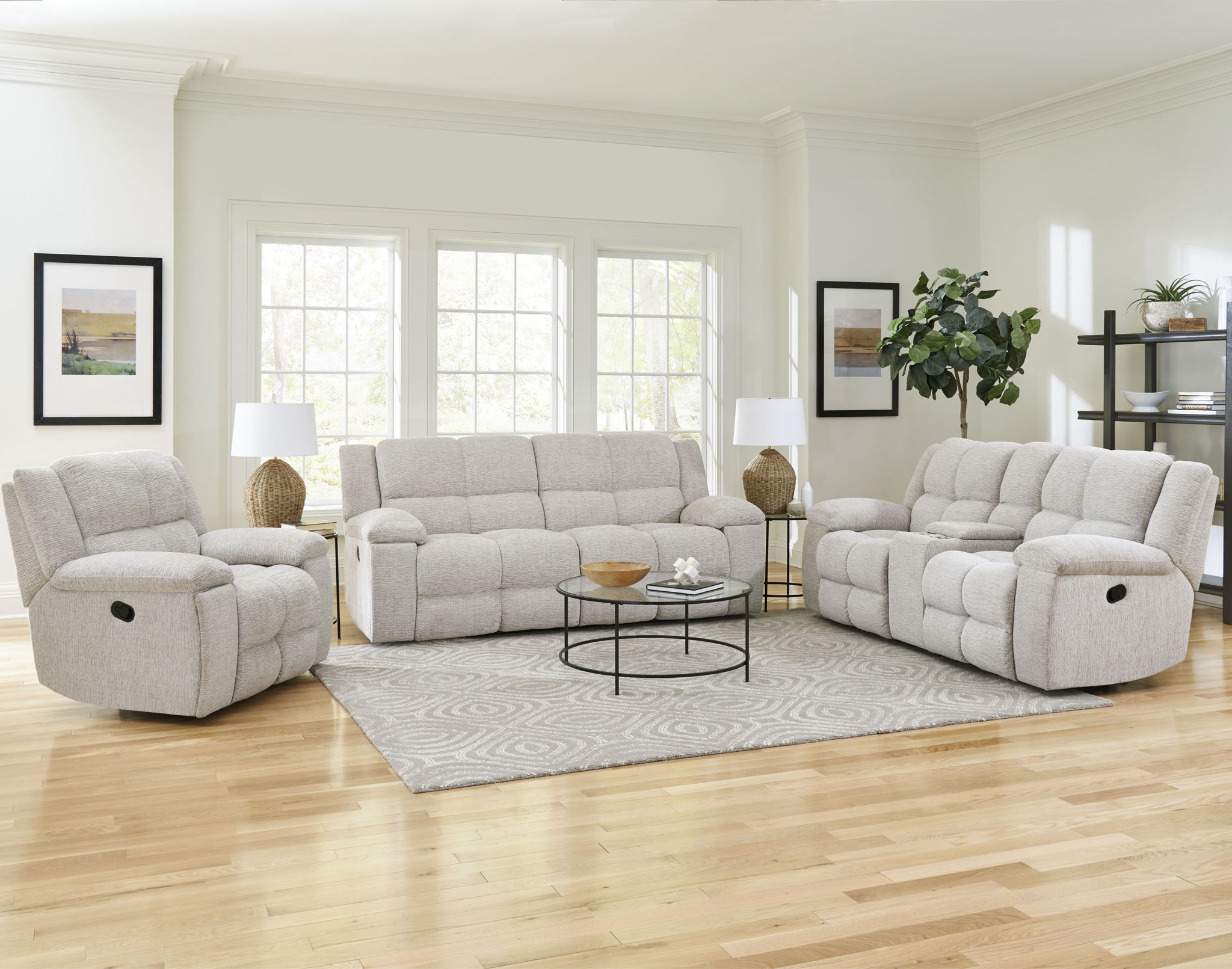 Buster - Manual Glider Reclining Sofa Set - Urban Living Furniture (Los Angeles, CA)