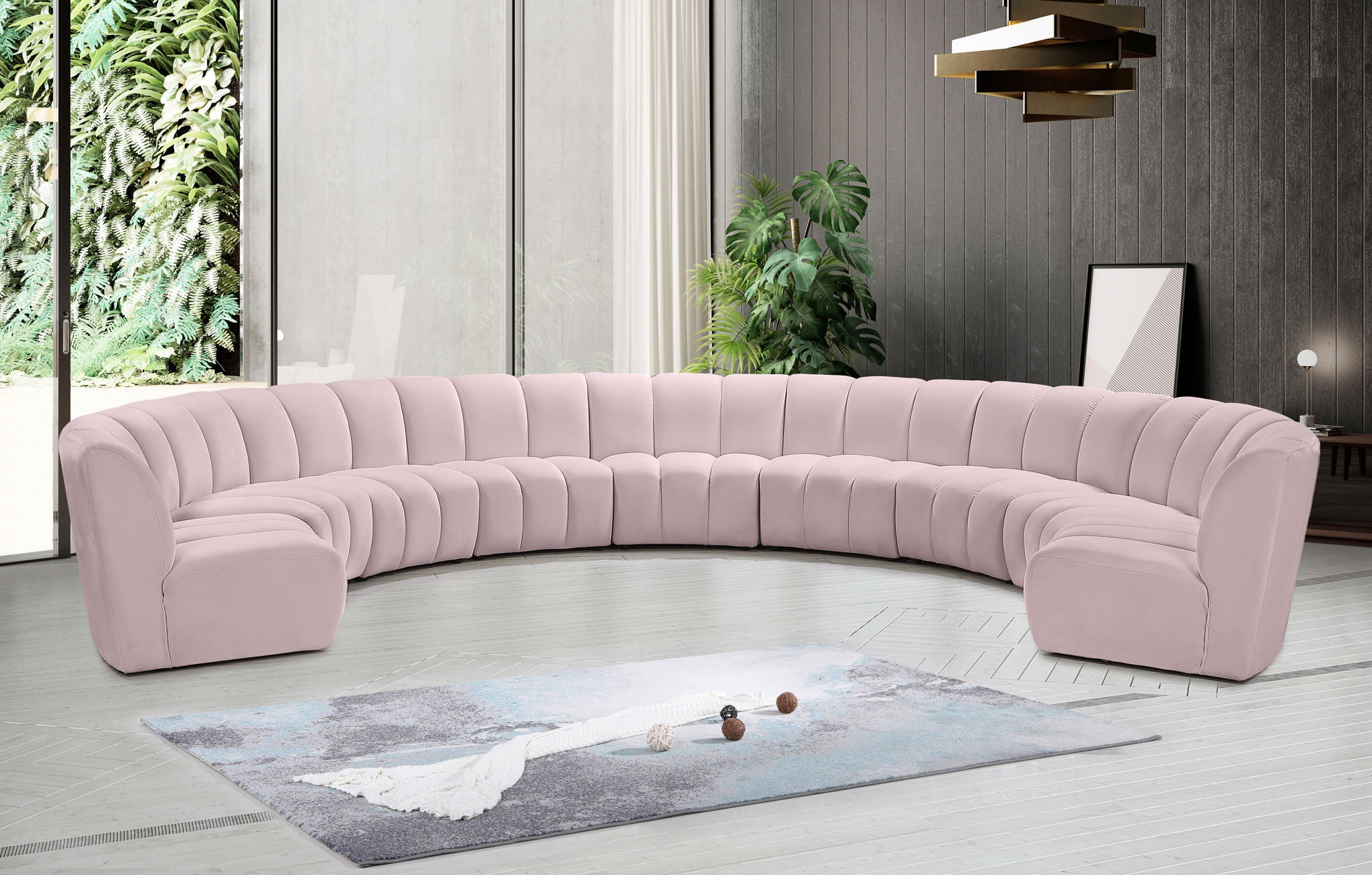 Infinity - 9 Piece Velvet Modular Sectional - Urban Living Furniture (Los Angeles, CA)