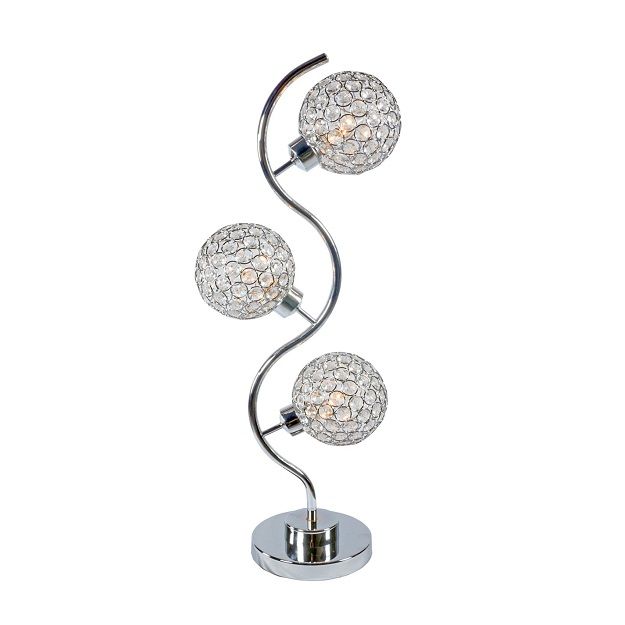 Crystal Globe - Table Lamp - Chrome - Urban Living Furniture (Los Angeles, CA)