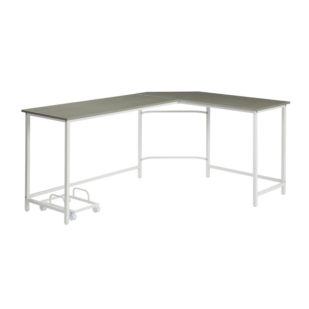 Bambina - Computer Desk - Gray & White - Urban Living Furniture (Los Angeles, CA)