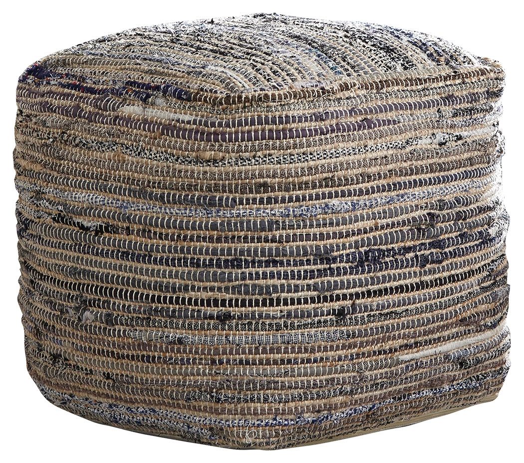 Absalom - Denim - Pouf - Urban Living Furniture (Los Angeles, CA)