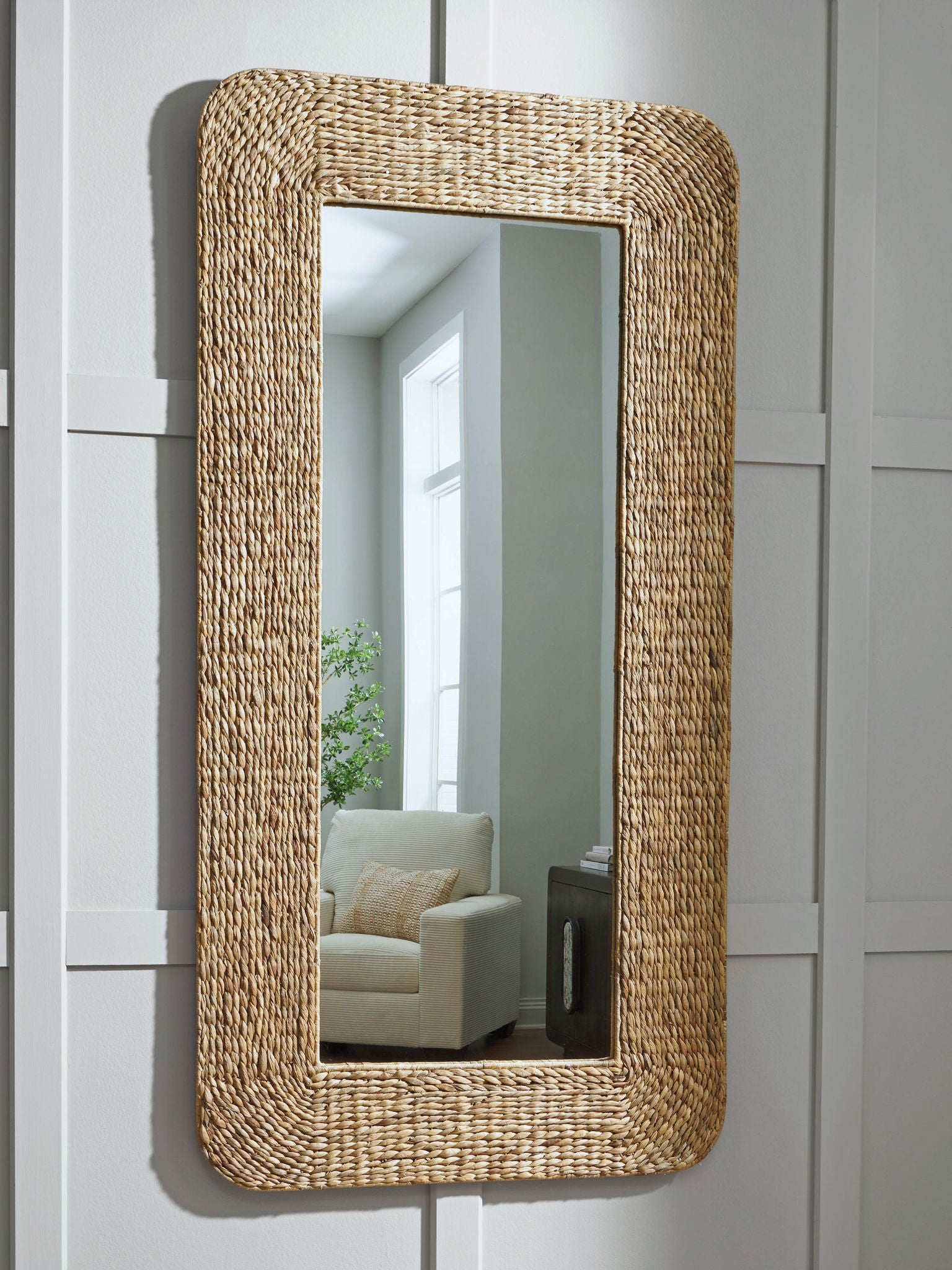 Norigan - Natural - Floor Mirror - Urban Living Furniture (Los Angeles, CA)