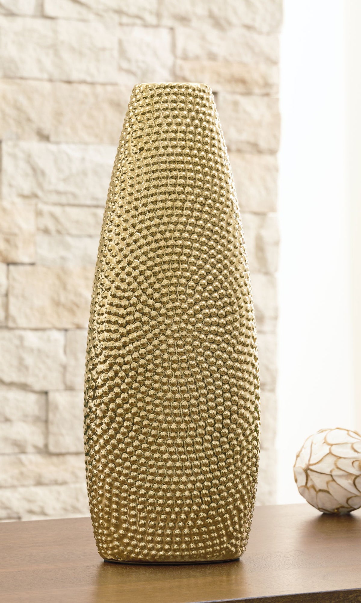 Efim - Vase - 13.75" - Gold Finish - Urban Living Furniture (Los Angeles, CA)