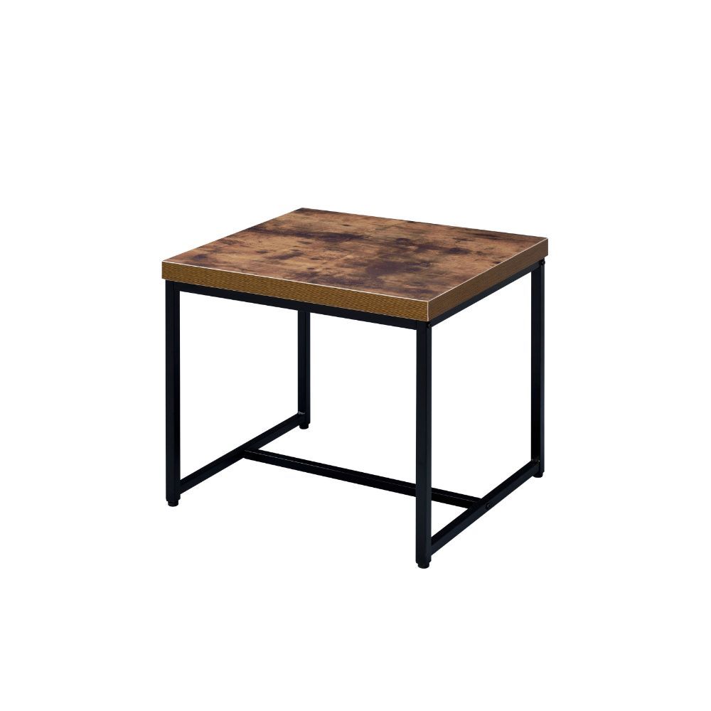 Bob - End Table - Weathered Oak & Black - Urban Living Furniture (Los Angeles, CA)