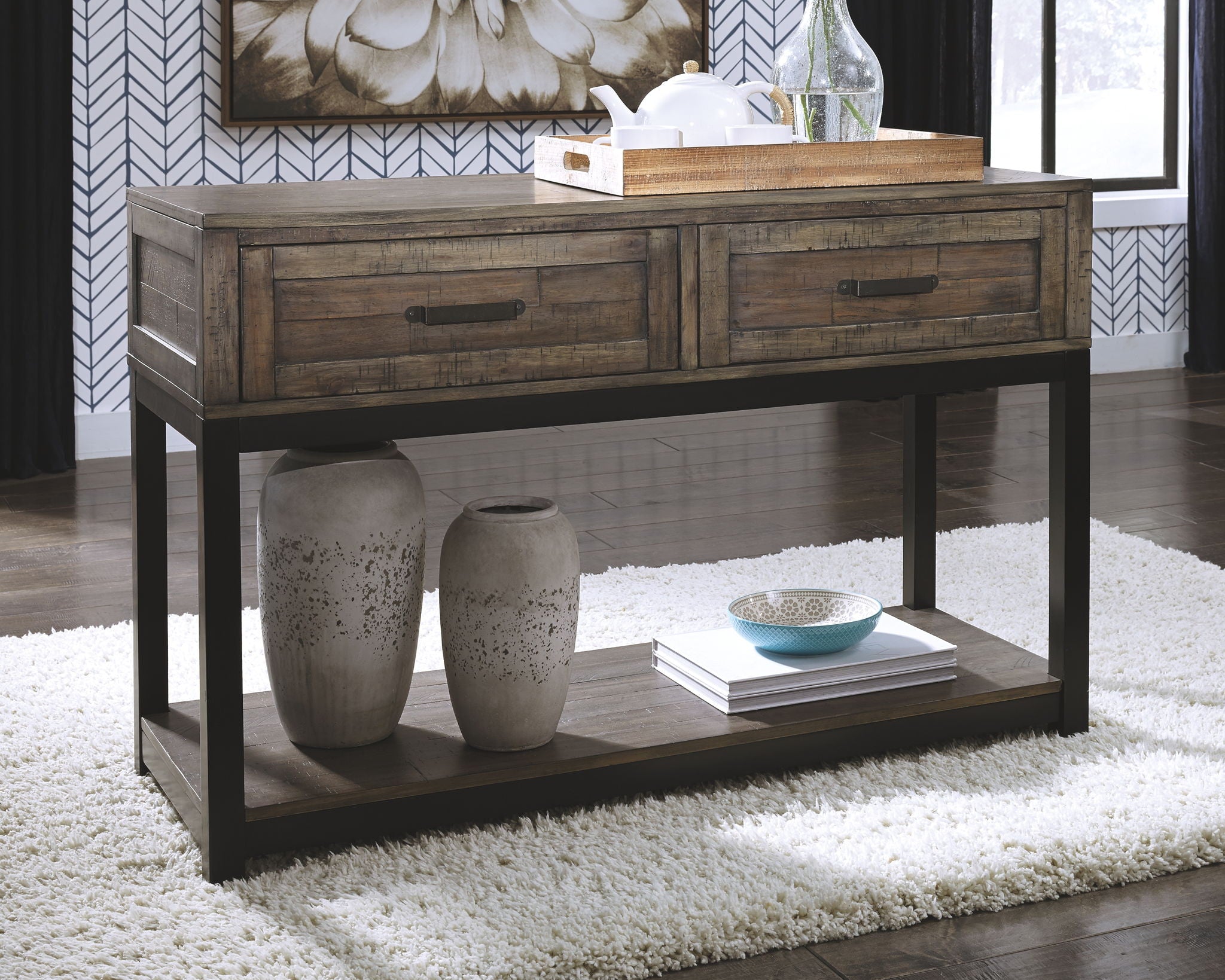 Johurst - Grayish Brown - Sofa Table - Urban Living Furniture (Los Angeles, CA)