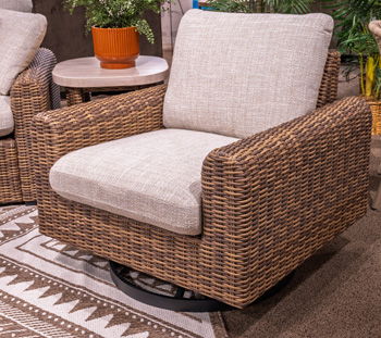 Dolan Creek - Gray / Brown - Swivel Lounge With Cushion - Urban Living Furniture (Los Angeles, CA)