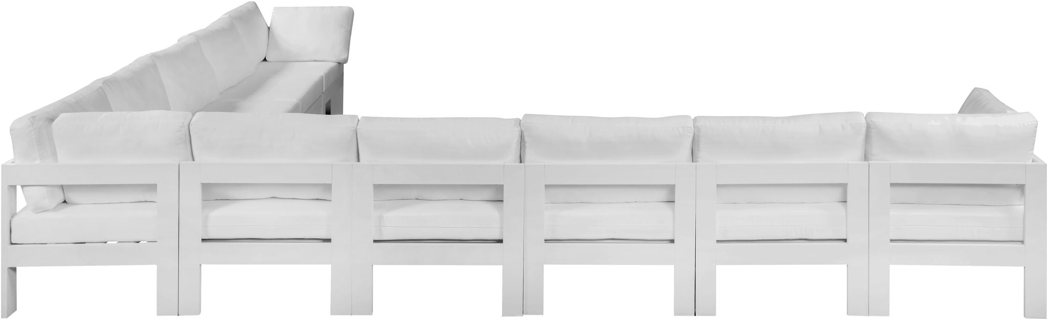 Nizuc - Outdoor Patio 10 Piece Modular Sectional With White Frame - Urban Living Furniture (Los Angeles, CA)