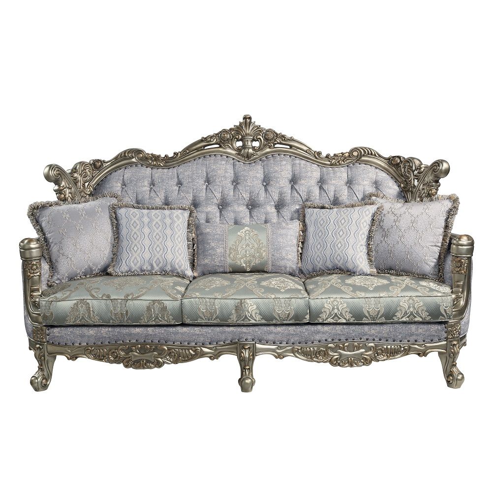 Miliani - Sofa With 5 Pillows - Fabric & Antique Bronze - Urban Living Furniture (Los Angeles, CA)