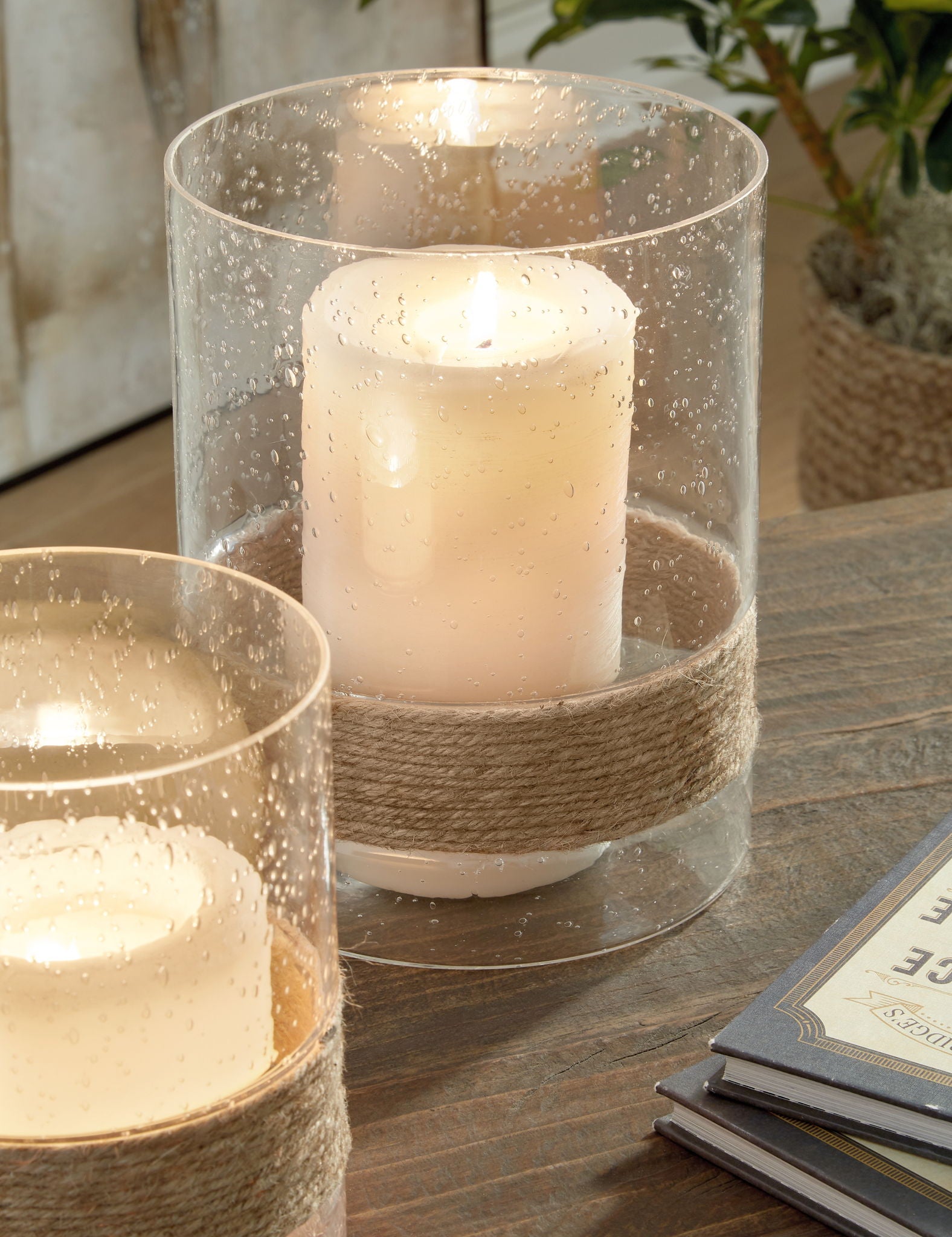 Eudocia - Clear - Candle Holder Set (Set of 2) - Urban Living Furniture (Los Angeles, CA)