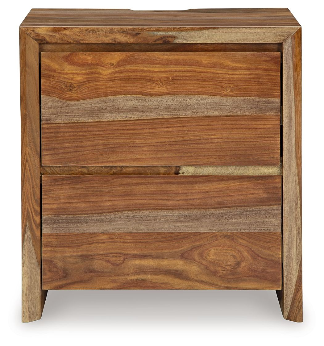 Dressonni - Brown - Two Drawer Night Stand - Urban Living Furniture (Los Angeles, CA)