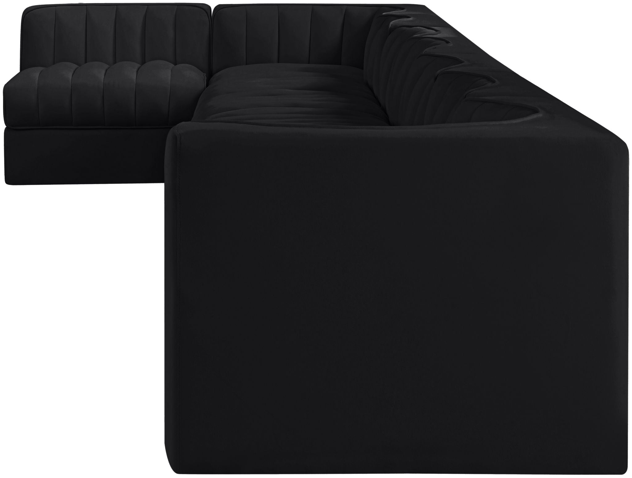 Rummi - Velvet Performance Fabric Upholstered 8 Piece Modular Sectional, L-Shaped (Right) - Urban Living Furniture (Los Angeles, CA)