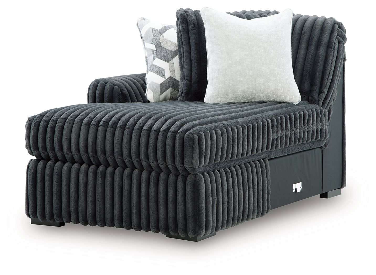 Midnight-Madness - LAF Corner Chaise - Gunmetal - Urban Living Furniture (Los Angeles, CA)