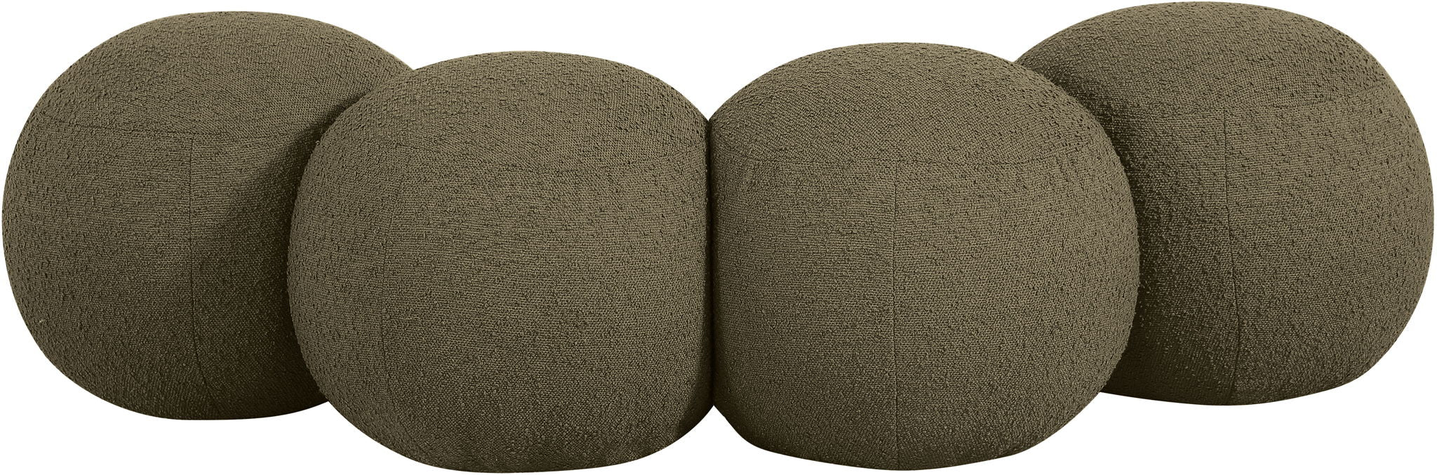 Apollo - Boucle Fabric Bench