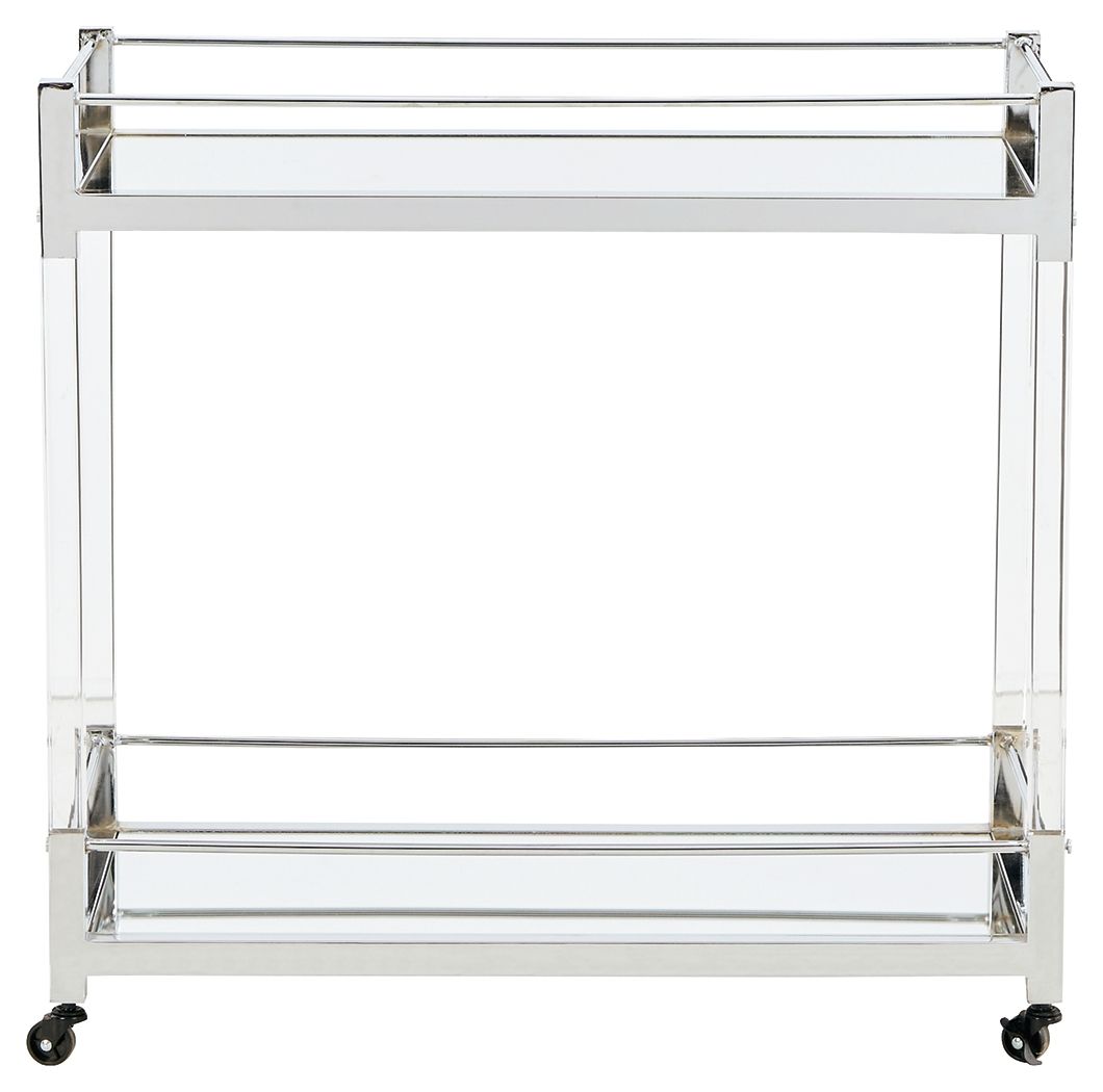 Chaseton - Clear / Silver Finish - Bar Cart - Urban Living Furniture (Los Angeles, CA)