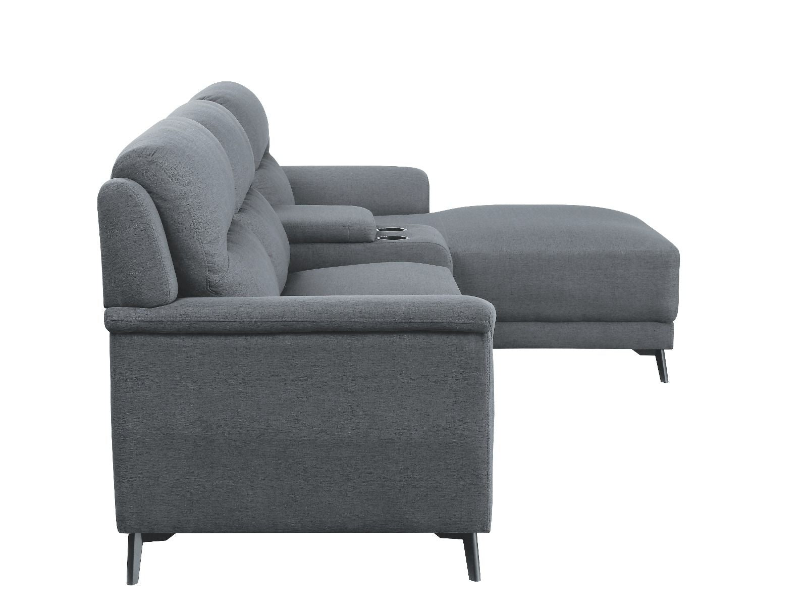 Walcher - Sectional Sofa - Gray Linen - Urban Living Furniture (Los Angeles, CA)