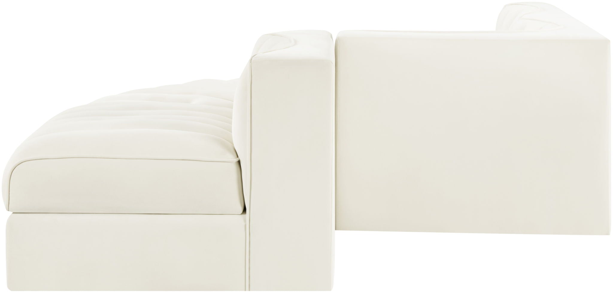 Rummi - Rounded Velvet Performance Fabric Upholstered 5 Piece Modular Sectional - Urban Living Furniture (Los Angeles, CA)