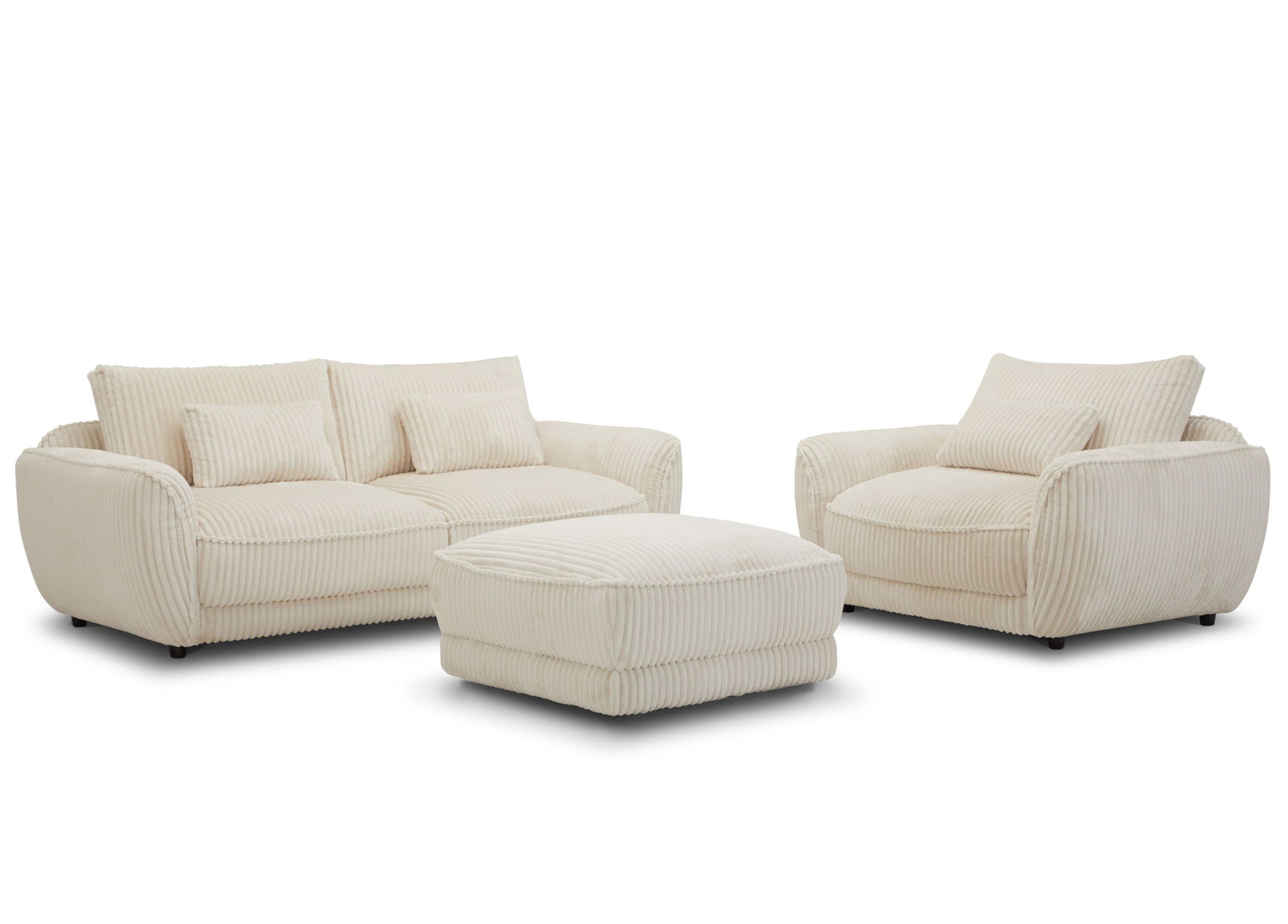 Utopia - Ottoman With Casters - Mega Ivory - Urban Living Furniture (Los Angeles, CA)