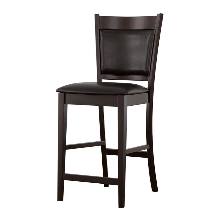 Jaden - Upholstered Counter Chair (Set of 2) - Black And Espresso - Urban Living Furniture (Los Angeles, CA)