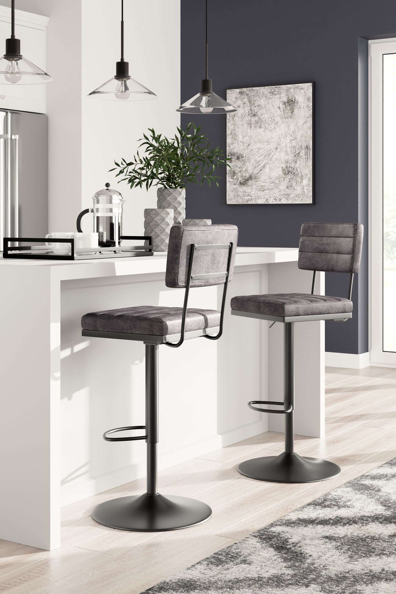 Strumford - Tall Swivel Barstool (Set of 2) - Urban Living Furniture (Los Angeles, CA)