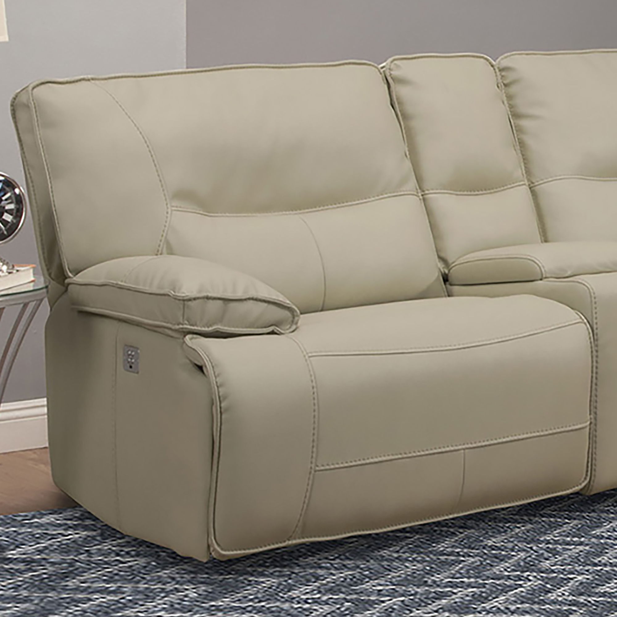 Spartacus - Power Left Arm Facing Recliner - Oyster - Urban Living Furniture (Los Angeles, CA)