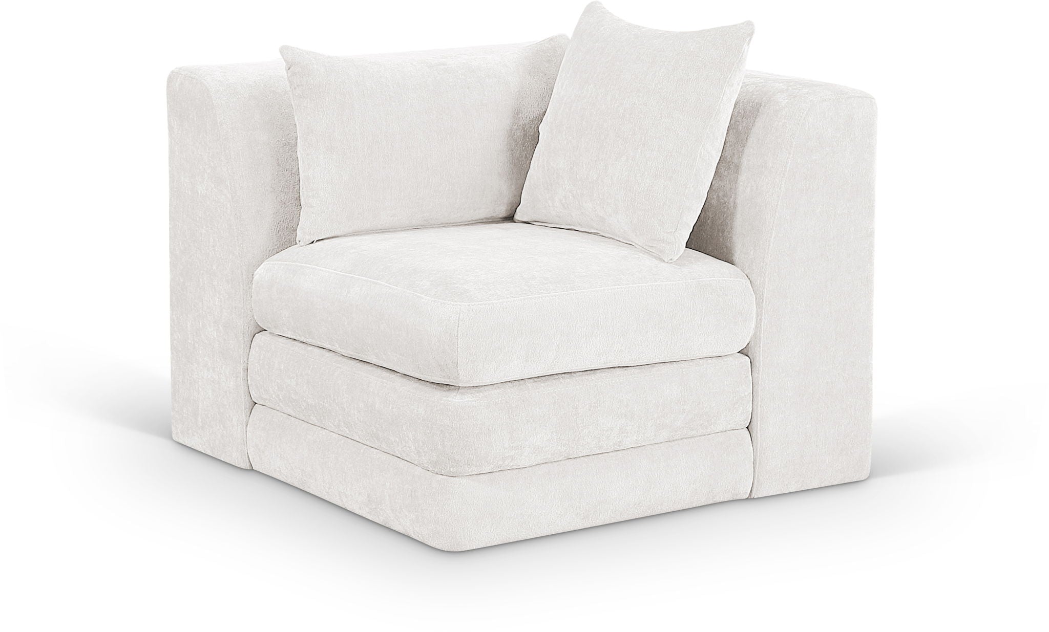 Stellar - Chenille Fabric Upholstered Modular Corner Chair - Urban Living Furniture (Los Angeles, CA)