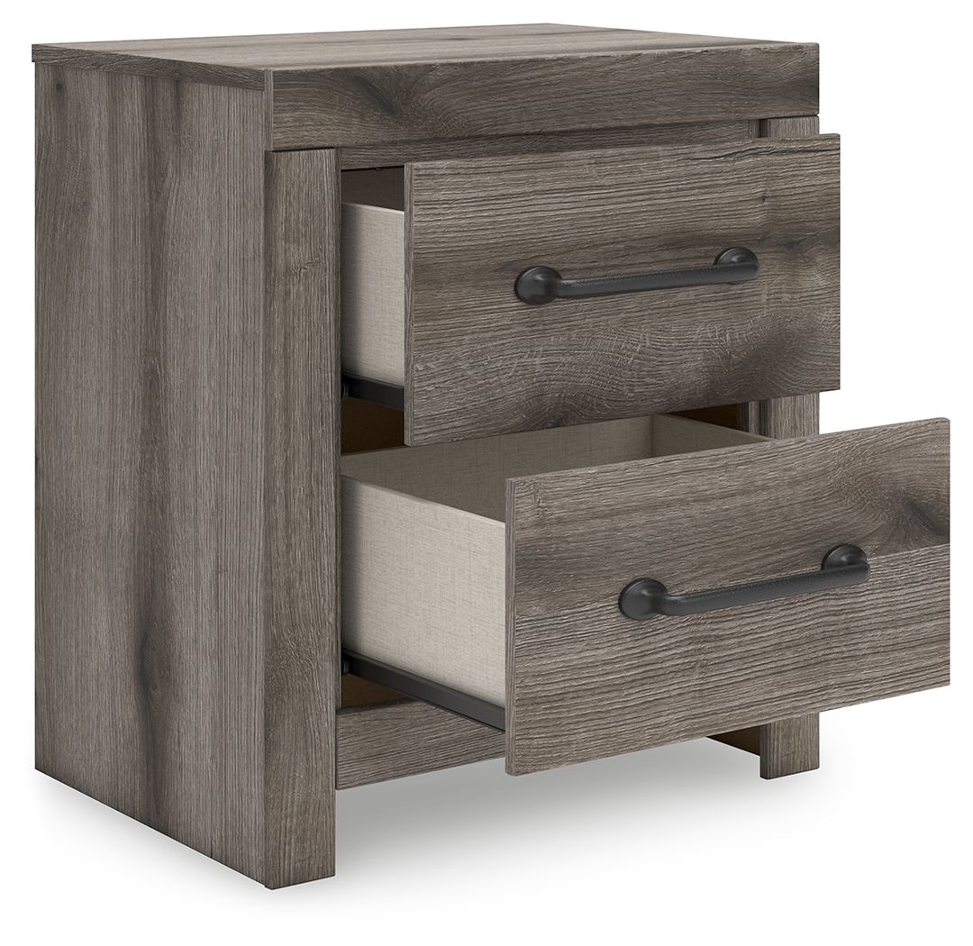 Graystorm - Brown Gray - Two Drawer Night Stand - Urban Living Furniture (Los Angeles, CA)
