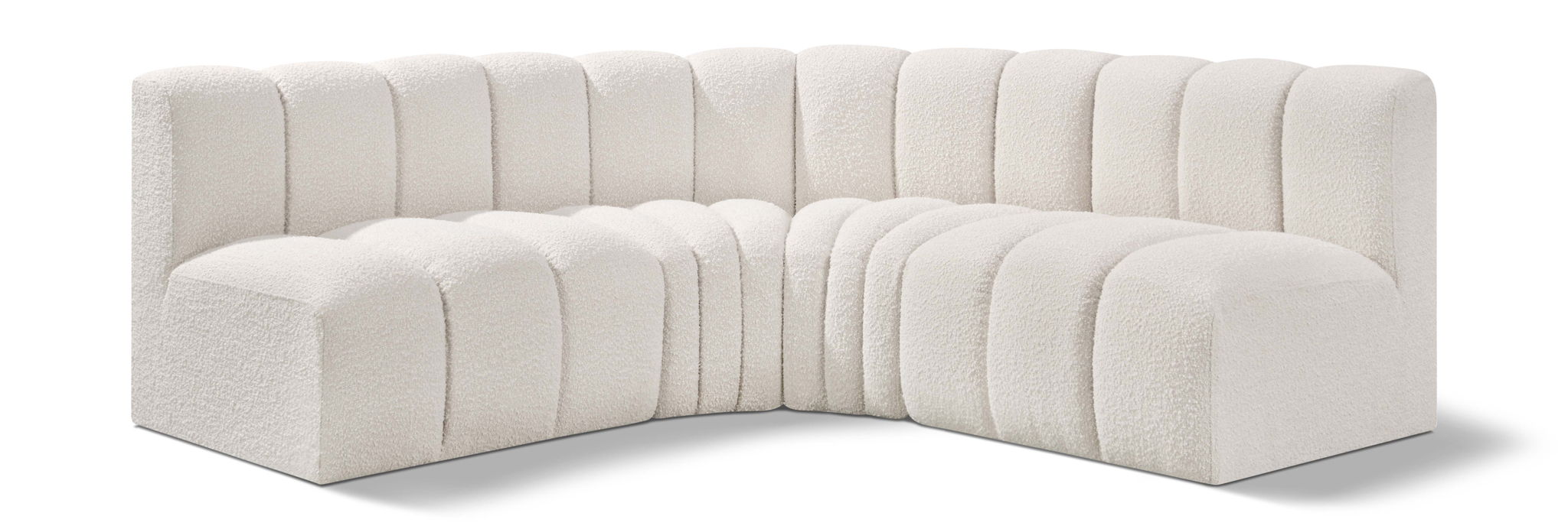 Arc - Boucle Fabric 4 Piece Corner Modular Sofa - Urban Living Furniture (Los Angeles, CA)