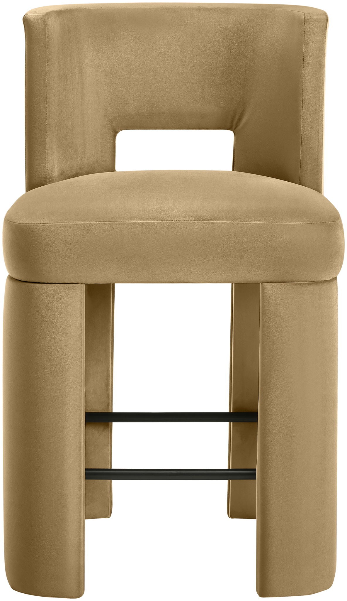 Zuno - Velvet Performance Fabric Upholstered Counter Stool (Set of 2) - Urban Living Furniture (Los Angeles, CA)